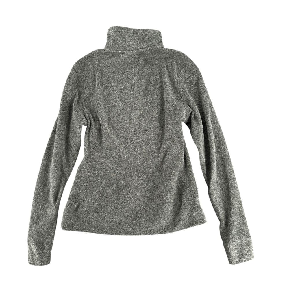 The North Face Gray Sweatshirt High Neck Collared Snap XS Cozy Warm Soft - Picture 3 of 7